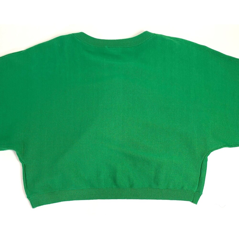 CAbi Piccolo Shrug Cardigan Sweater Womens Size Medium Kelly Green #5008 Crop - Picture 5 of 14